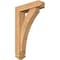 Ekena Millwork Thorton Arts and Crafts Smooth Bracket w/ Offset Brace, Western Red Cedar, 5 1/2"W x 20"D x 32"H BKT0604X20X32THR03SWR - alternate 1
